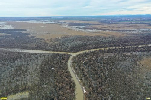 Шапсугское водохранилище, вид сверху